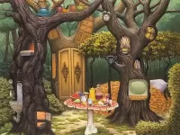 Jigsaw Puzzle Mysterious forest