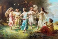 Jigsaw Puzzle Dance of nymphs