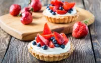 Rompecabezas Tartlets with berries