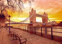 Quebra-cabeça Tower Bridge at sunset