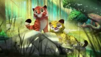 Пазл Тигр и леопард
