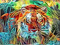 Пазл Тигр в джунглях