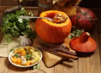 Rompicapo pumpkin with turkey