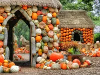 Jigsaw Puzzle Pumpkin houses