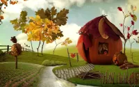 Quebra-cabeça Pumpkin house