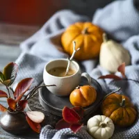 Quebra-cabeça Pumpkin and coffee