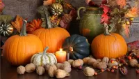 Jigsaw Puzzle Pumpkin and nuts