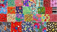 Jigsaw Puzzle Fabric collage