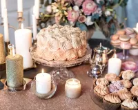 Slagalica Cake and candles