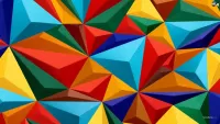 Quebra-cabeça Triangles in color