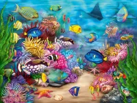 Jigsaw Puzzle tropical fish