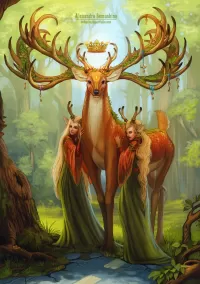 Puzzle The king of the forest
