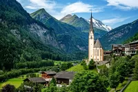 Пазл Церковь в горах