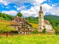 Rompicapo Church in the mountains