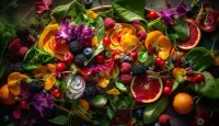 Jigsaw Puzzle Citruses and berries