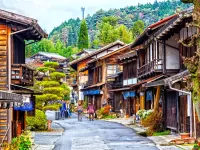 Rätsel Tsumago-juku Japan