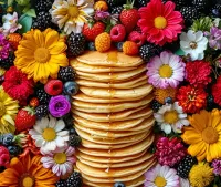 パズル Flowers and pancakes