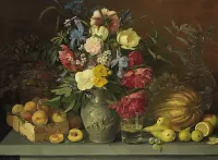 パズル Flowers and fruits