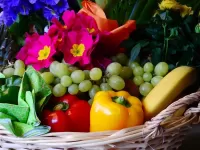 Слагалица Flowers and fruits