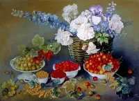 パズル Flowers and berries