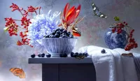 パズル Flowers and berries