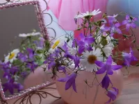 Rompecabezas Flowers and mirror