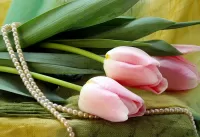 Quebra-cabeça Flowers and pearls