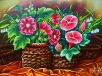 Bulmaca Flowers in basket 