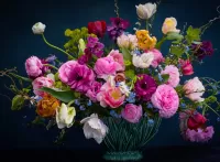 Jigsaw Puzzle Flowers in a vase