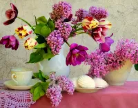 Слагалица Flowers in a vase