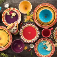 Puzzle Colored ceramics