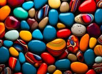 Jigsaw Puzzle Colored pebbles