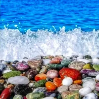 Jigsaw Puzzle Colored stones
