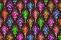 Puzzle Colored feathers