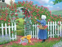 Jigsaw Puzzle Floral arch