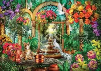 Jigsaw Puzzle Flower greenhouse