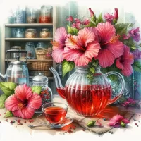 Puzzle Thé à fleurs