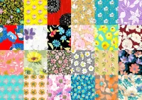 Jigsaw Puzzle Flower collage