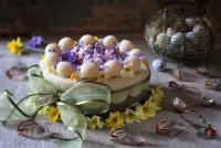 Puzzle Flower cake