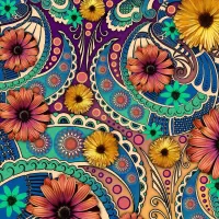 Quebra-cabeça Floral pattern