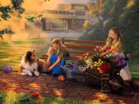 Jigsaw Puzzle Flower sellers