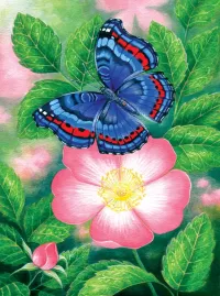 Rompicapo Flower and butterfly