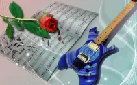 Jigsaw Puzzle Flower and music