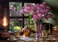 Quebra-cabeça Blooming lilac