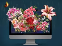 Quebra-cabeça Flowering monitor