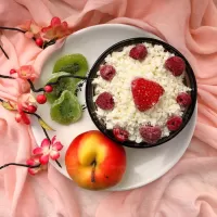 Rätsel Cottage cheese and fruit