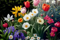 Quebra-cabeça tulips