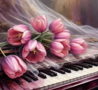 Пазл Тюльпаны