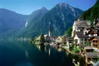 Пазл У озера. Австрия