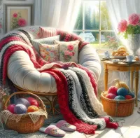 Пазл Уголок рукодельницы